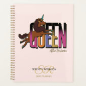 Afro Unicorn Queen Design Planner (Voorkant)