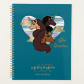 Afro Unicorn Trio Heart Design Planner (Voorkant)