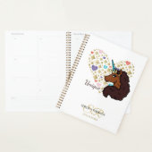 Afro Unicorn | Unique Heart Design Planner (Display)