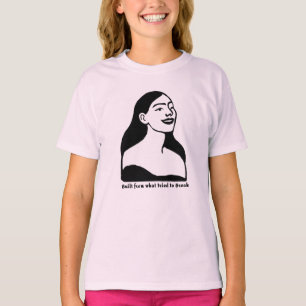 Afro Vrouw Silhouet T-shirt