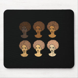 Afro Vrouw Vrouwen Zwart Geschiedenis Maand Mannen Muismat