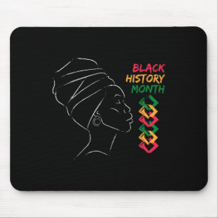Afro Vrouw Zwart Geschiedenis Maand Kleur Mannen V Muismat