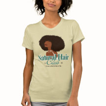 Afro-waarderings "Natural Hair Club" T-shirt