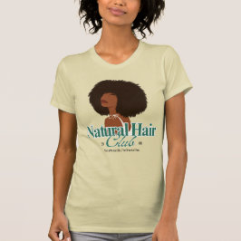 Afro-waarderings "Natural Hair Club" T-shirt