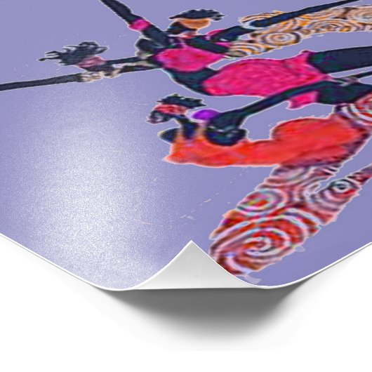 AFRO WIND DANCERS VAN AFRO-FUSIE FOTO AFDRUK (Hoek)