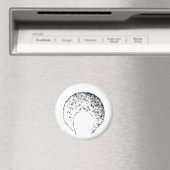 Afro Wit het museum Zazzle geschenken Magneet (Insitu (Vaatwasser))