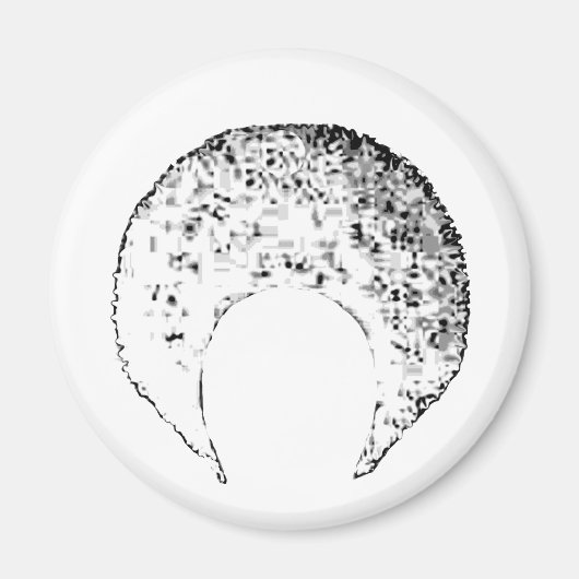 Afro Wit het museum Zazzle geschenken Magneet (Voorkant)