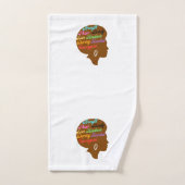 Afro Woman Bath Towel Set Bad Handdoek (Handdoek)