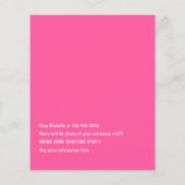 Afro Woman Craft Party Birthday Flyer (Achterkant)