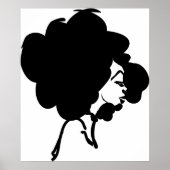 Afro Woman Print (Voorkant)