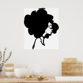 Afro Woman Print (Keuken)