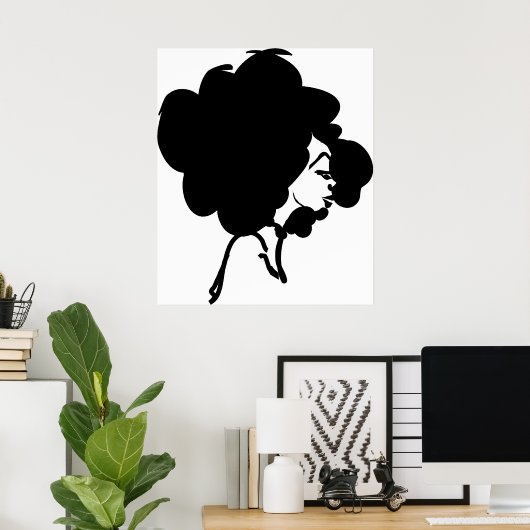 Afro Woman Print (Thuiskantoor)