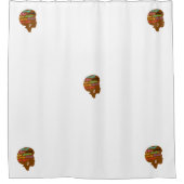 Afro Woman Shower Curtain Douchegordijn (Voorkant)