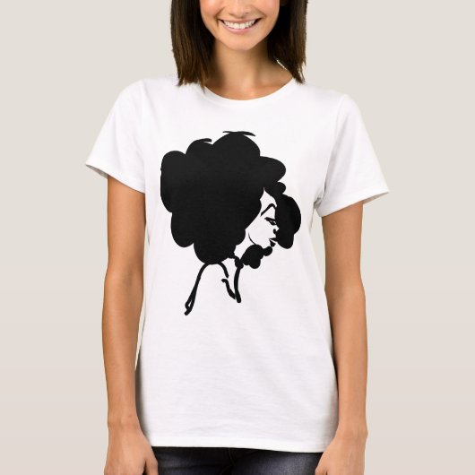 Afro Woman T-shirt (Voorkant)
