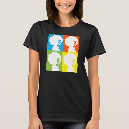 Afro Woman T-shirt (Voorkant)