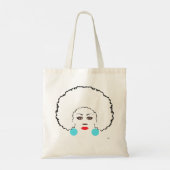 Afro Woman Tote Bag (Achterkant)