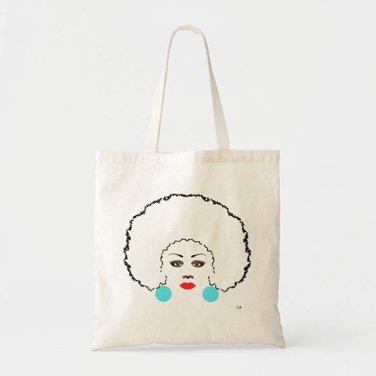 Afro Woman Tote Bag (Voorkant)