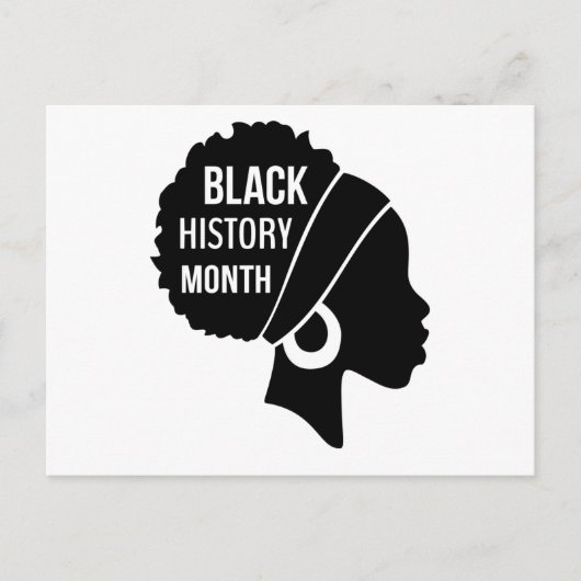 Afro Women Black History Maand (2) Aankondigingskaart (Voorkant)