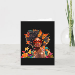 Afro Women Flowers Butterfly Latina African Americ Kaart