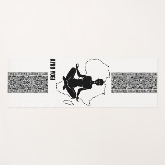 AFRO YOGI MONOCHROME YOGA MAT (Voorkant (horizontaal))