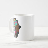 Afro You Are Enough I Am Insrational Sayings Motiv Koffiemok (Voorkant links)