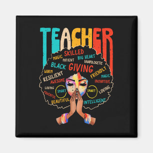 Afro Zwart Geschiedenis Maand Afro Amerikaans Lera Magneet