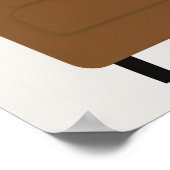 Afro Zwart Vrouw Boho Abstracte kunst aan de muur Poster (Hoek)