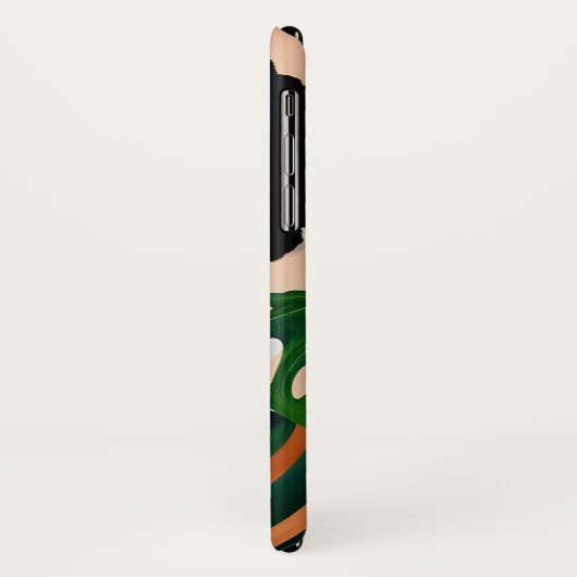 Afro Zwart Vrouw Monstera Deliciosa Botanisch Case-Mate iPhone Case (Achterkant/links)