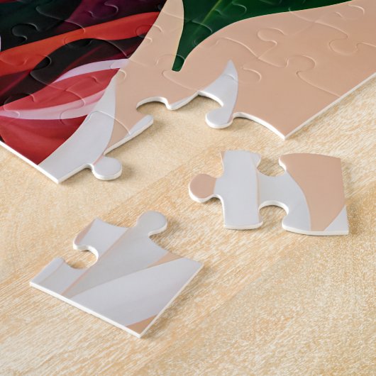 Afro Zwart Vrouw Monstera Deliciosa Botanisch Legpuzzel (Zijkant)