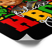Afro zwarte jongen afstuderen toekomst Hbcu afgest Poster (Hoek)
