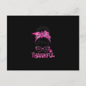 Afro Zwarte Vrouwen Borstkanker Een Dankbare Overl Briefkaart (Voorkant)