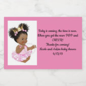 Afrobaby bubbly sparkling wijnetiket (Enkel label)