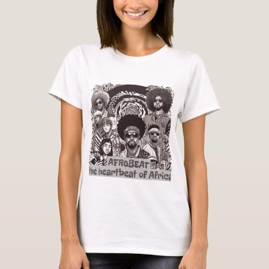 Afrobeat - De hartslag van Afrika T-shirt (Voorkant)