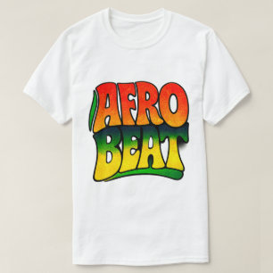 Afrobeat Muziek Typografie Pan-Afrikaanse retro st T-shirt