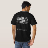 Afrobeats Dance Culture DJ Raving T-shirt Dark (Achterkant volledig)