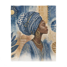 Afroboheemse Adire Stof Esthetiek, Waterverf