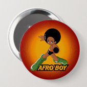 AfroBoy! Ronde Button 4,0 Cm (Voorkant /achterkant)