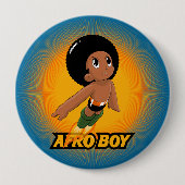 AfroBoy! Ronde Button 4,0 Cm (Voorkant)