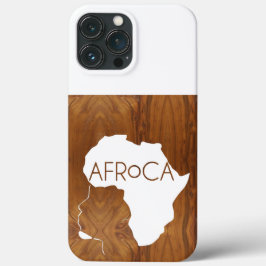 AFRoCA MALE Afro plus Africa Wood Grain look Case-Mate iPhone Case