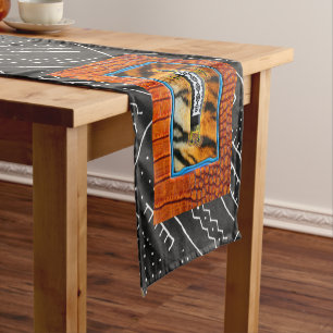 Afrocentric African Tribal Graphic Korte Tafelloper