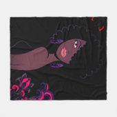 Afrocentric Beauty Blanket Fleece Deken (Voorkant (Horizontaal))