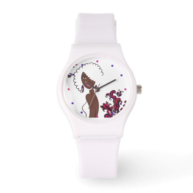 Afrocentric Beauty - Let op Horloge (Voorkant)