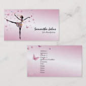 Afrocentric Dancer Ballerina Professional Stylist Visitekaartje (Voorkant / Achterkant)