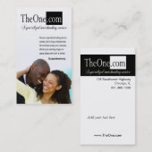 Afrocentric - Dating Service, Matchmaking, Singles Visitekaartje (Voorkant / Achterkant)
