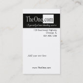 Afrocentric - Dating Service, Matchmaking, Singles Visitekaartje (Achterkant)