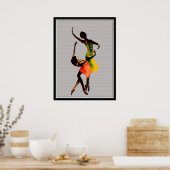 Afrocentric Folk Dance Poster (Keuken)