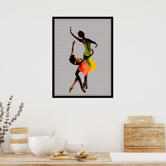 Afrocentric Folk Dance Poster (Keuken)