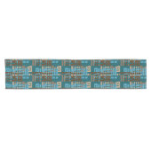 Afrocentric Geometric  Globe Pill 26Table Runner Korte Tafelloper (Horizontaal)