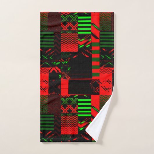Afrocentric Geometric Print  Bad Handdoek (Handdoek)