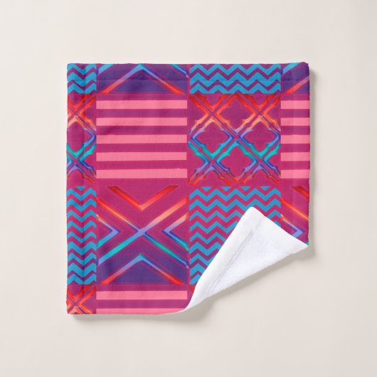 Afrocentric Geometric Print Bath Towel Set Bad Handdoek (Wasdoekje)